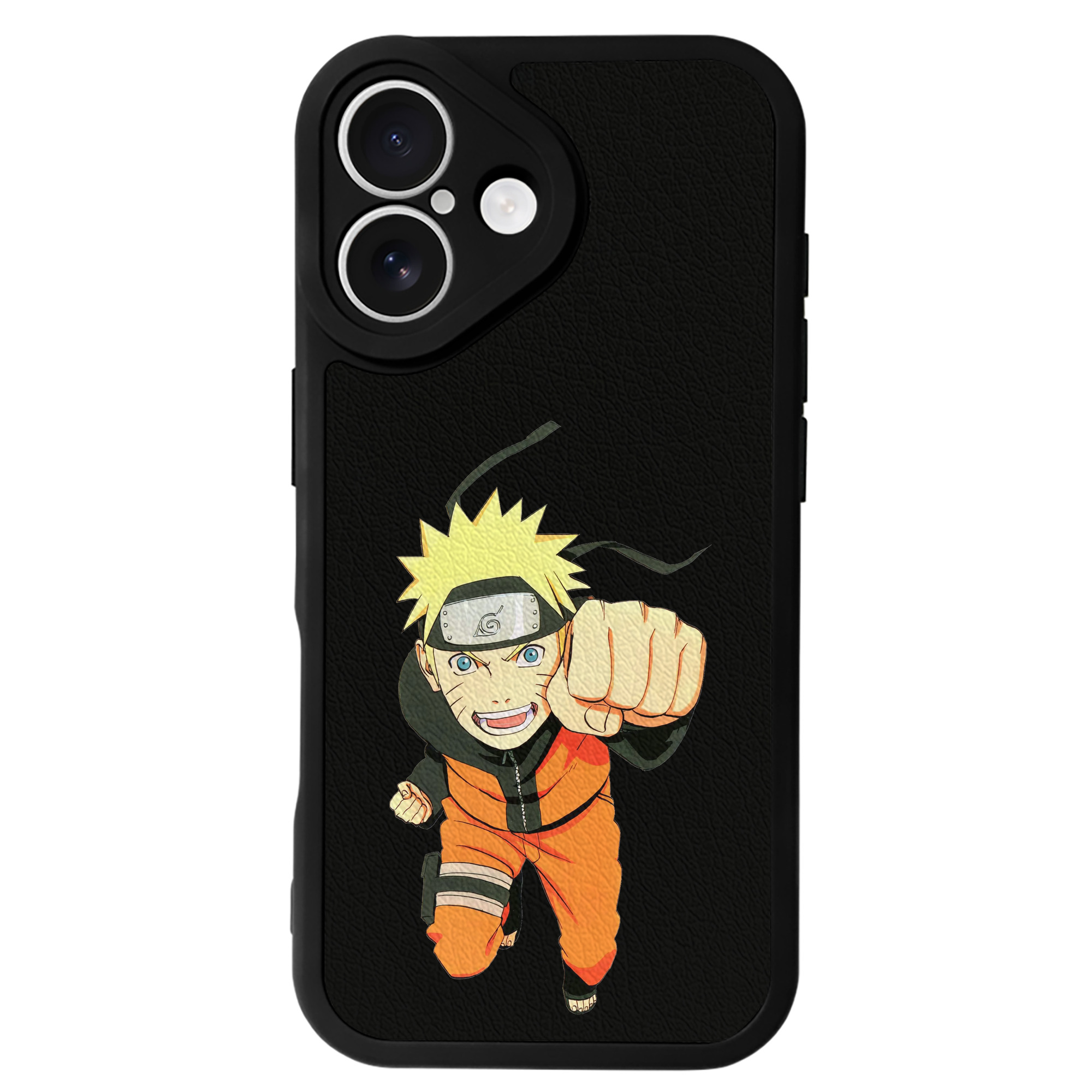 （画像用） NARUTO -ナルト- うずまき ナルト Uzumaki Naruto 【iPhone 16シリーズ対応】シリコンスマホケース（レザー調） 材質：シリコン